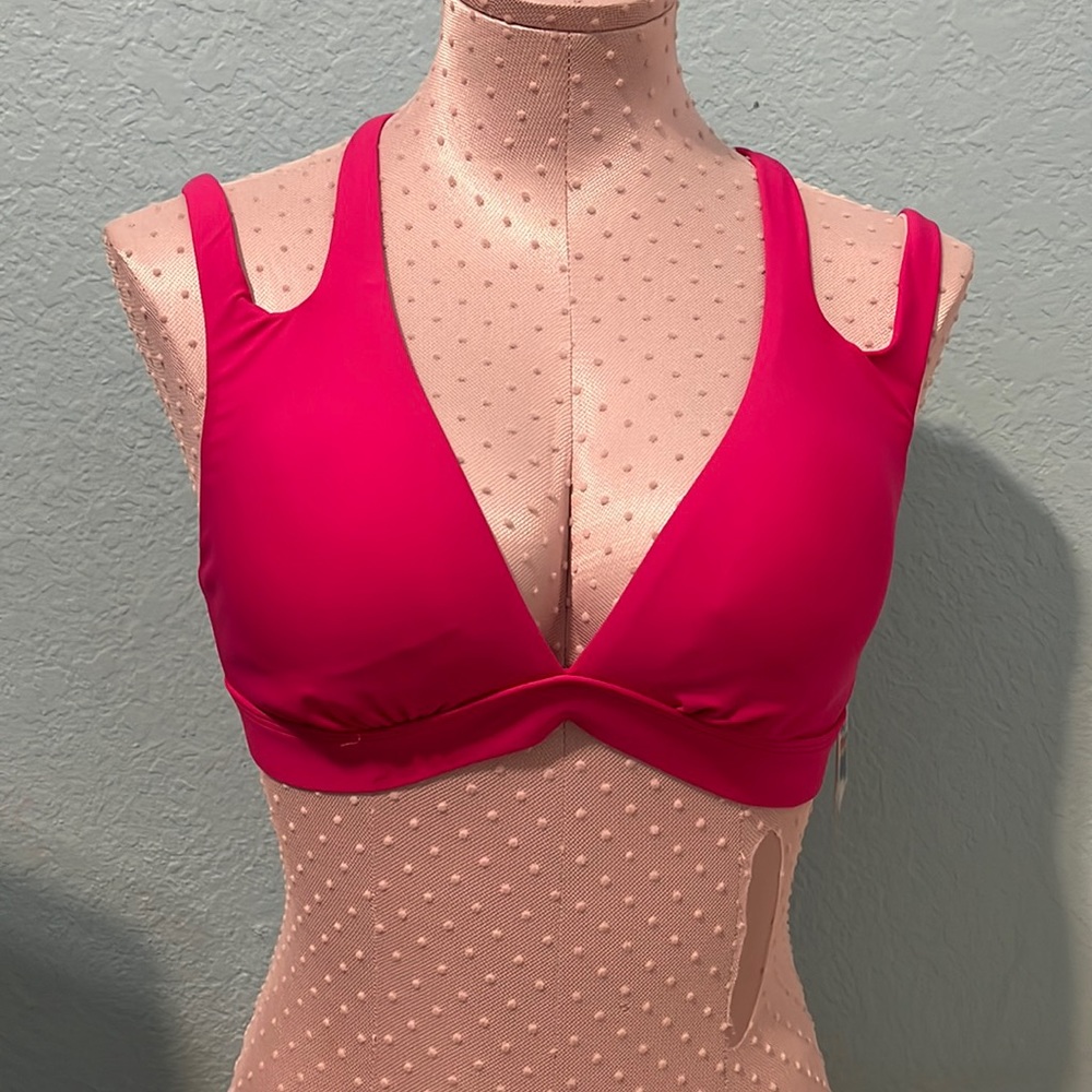Hot pink bikini top